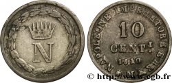 ITALIE - ROYAUME D ITALIE - NAPOLÉON Ier 10 Centesimi 1810 Milan