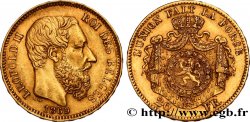 INVESTMENT GOLD 20 Francs Léopold II 1869 Bruxelles