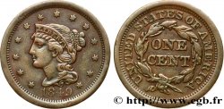 VEREINIGTE STAATEN VON AMERIKA 1 Cent Liberté “Braided Hair” 1849 Philadelphie SS