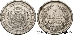 BULGARIA 2 Leva Alexandre Ier 1882