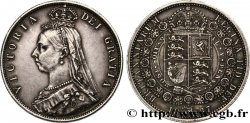 REINO UNIDO 1/2 Crown Victoria buste du jubilé 1887 Londres