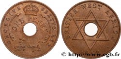 AFRICA DI L OVEST BRITANNICA 1 Penny frappe au nom de Georges VI 1952
