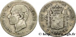 SPAGNA 2 Pesetas Alphonse XII (1883) 1883 Madrid
