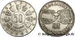 AUTRICHE 50 Schilling 600e anniversaire de l’union avec le Tyrol 1963