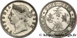 HONG KONG 20 Cents Victoria 1889 