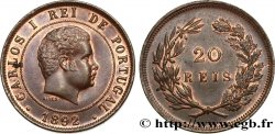 PORTUGAL - ROYAUME DU PORTUGAL - CHARLES Ier 20 Réis  1892  SPL