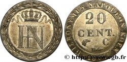 ALLEMAGNE - ROYAUME DE WESTPHALIE - JÉRÔME NAPOLÉON 20 Centimes 1812 Cassel TTB+