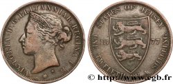 JERSEY 1/12 Shilling Victoria 1877 Heaton