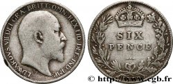 ROYAUME-UNI 6 Pence Edouard VII 1909