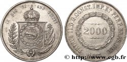 BRAZIL 2000 Reis Pierre II 1863