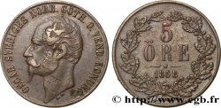 SWEDEN 5 Ore Oscar Ier 1858