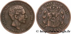 ESPAGNE 10 Centimos Alphonse XII 1878 Oeschger Mesdach & CO