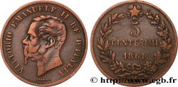 ITALIE 5 Centesimi Victor Emmanuel II 1861 Milan