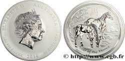 AUSTRALIE 30 Dollars Proof Elisabeth II Année du cheval 2014  FDC