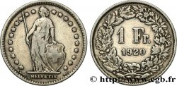 SWITZERLAND 1 Franc Helvetia 1920 Berne - B