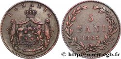 ROMANIA 5 Bani 1867 Heaton