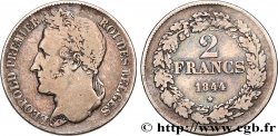 BELGIQUE - ROYAUME DE BELGIQUE - LÉOPOLD Ier 2 Francs tête laurée 1844 