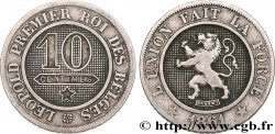 BELGIO 10 Centimes lion 1861