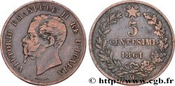 ITALIE 5 Centesimi Victor Emmanuel II 1861 Milan