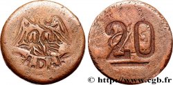 MEXIQUE 20 Centavos 1915  TTB