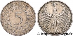 GERMANIA 5 Mark aigle 1951 Hambourg - J