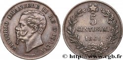 ITALIE 5 Centesimi Victor Emmanuel II 1861 Milan