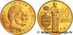 MONACO 20 Centimes Rainier III 1975 Paris