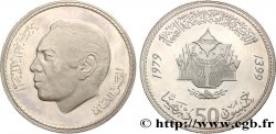 MAROC 50 Dirhams roi Hassan II AH 1399 anniversaire de la Marche Verte 1979  SPL