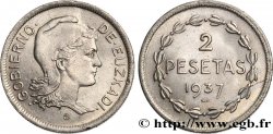 ESPAGNE - PAYS BASQUE 2 Pesetas Gouvernement d’Euskadi 1937 Bruxelles