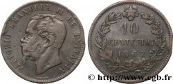 ITALIE 10 Centesimi Victor Emmanuel II 1867 Strasbourg