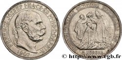HUNGARY 5 Korona 40e anniversaire du couronnement de FRançois-Joseph à Budapest 1907 Kremnitz AU