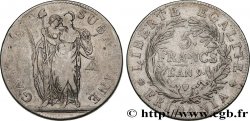 ITALY - SUBALPINE GAUL 5 Francs an 9 1801 Turin