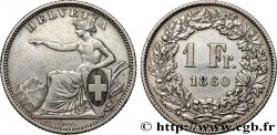 SUISSE 1 Franc Helvetia 1860 Berne