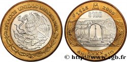 MEXIQUE 100 Pesos 80e anniversaire de la fondation de la Banque du Mexique 2005 Mexico SPL