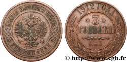 RUSSIE 3 Kopecks aigle bicéphale 1912 Saint-Petersbourg