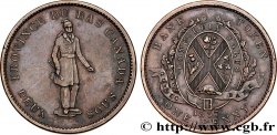 CANADA 2 Sous (1 Penny) Province du Bas Canada City Bank 1837 Boulton & Watt