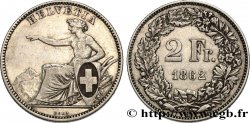 SWITZERLAND 2 Francs Helvetia 1862 Berne