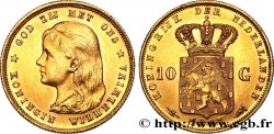 NETHERLANDS 10 Gulden Wilhelmina 1897 Utrecht