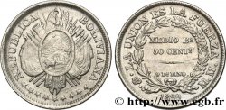 BOLIVIE 50 Centavos (1/2 Boliviano) 1899 Potosi