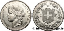 SUISSE 5 Francs Helvetia 1890 Berne