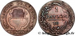 SCHWEIZ - KANTON FREIBURG 1 Batzen (10 Rappen) 1811