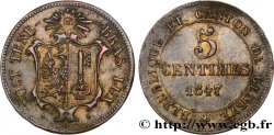 SCHWEIZ - REPUBLIK GENF 5 Centimes 1847