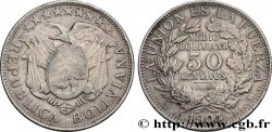 BOLIVIE 50 Centavos (1/2 Boliviano) 1904 Potosi