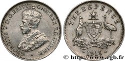 AUSTRALIE 3 Pence Georges V 1915 Londres TTB+