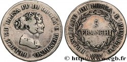 ITALIE - LUCQUES ET PIOMBINO 5 Franchi - Moyens bustes 1805 Florence