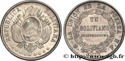 BOLIVIE 1 Boliviano 1872 Potosi TTB+
