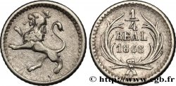 GUATEMALA 1/4 Real 1868 