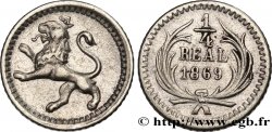 GUATEMALA 1/4 Real 1869 