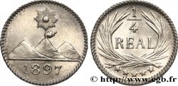 GUATEMALA 1/4 Real 1897 