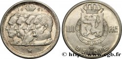 BELGIQUE 100 Francs Quatre rois de Belgique, légende flamande 1951